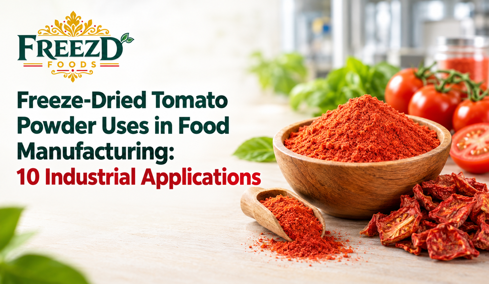 Freeze-Dried Tomato Powder Uses in Food Manufacturing: 10 Industrial Applications